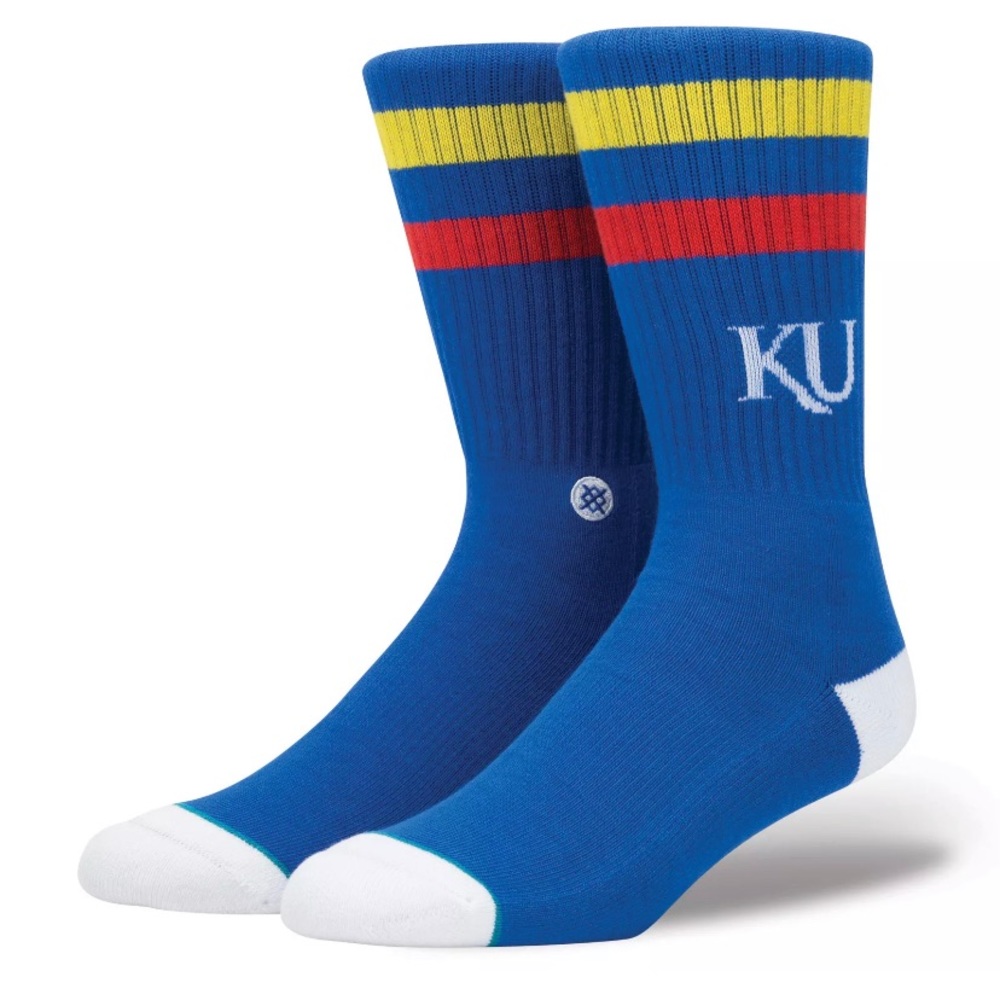 Stance KU Kansas Jayhawks NCAA Basketball Crew L